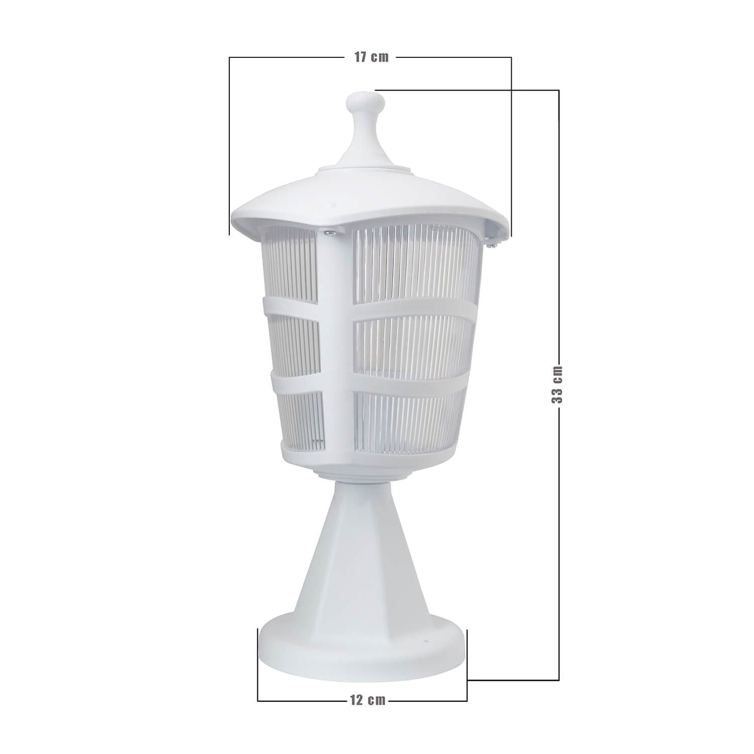 Stalp iluminat exterior Ucgen Setustu Alb (3)