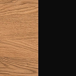 Etajera din lemn si furnir Large Mosaic 35 Stejar / Negru, L170xl25xH28 cm (3)