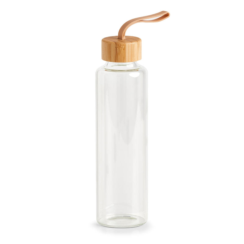 Sticla pentru apa Bamboo Transparent, 560 ml, Ø6,5xH24 cm (1)