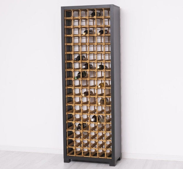 Suport din lemn de brad, pentru 102 sticle, Pasy Large PS736, l68xA35xH200 cm (1)