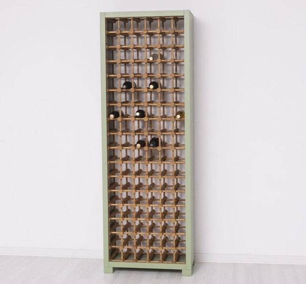 Suport din lemn de brad, pentru 102 sticle, Pasy Large PS736, l68xA35xH200 cm (5)