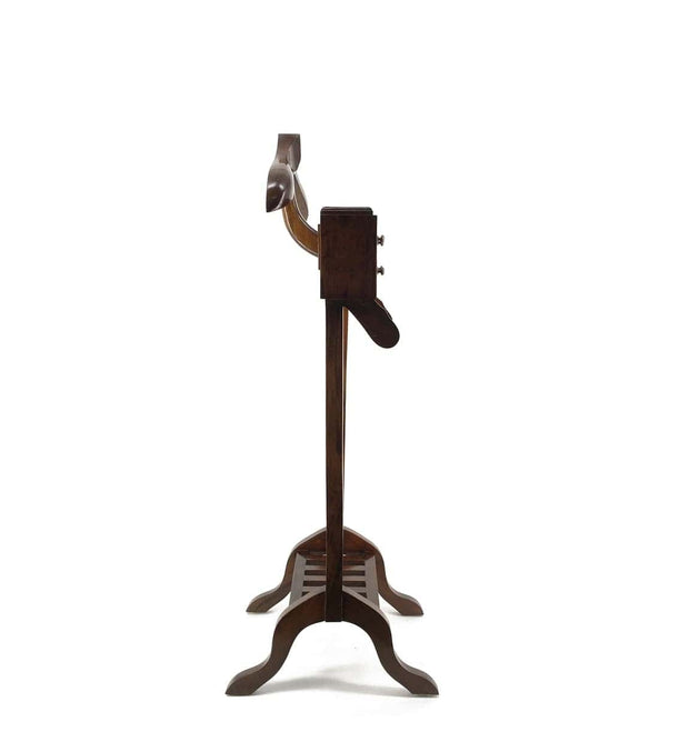 Suport din lemn pentru haine si incaltaminte, cu 3 sertare, Vintage Nuc, l50xA50xH120 cm (3)