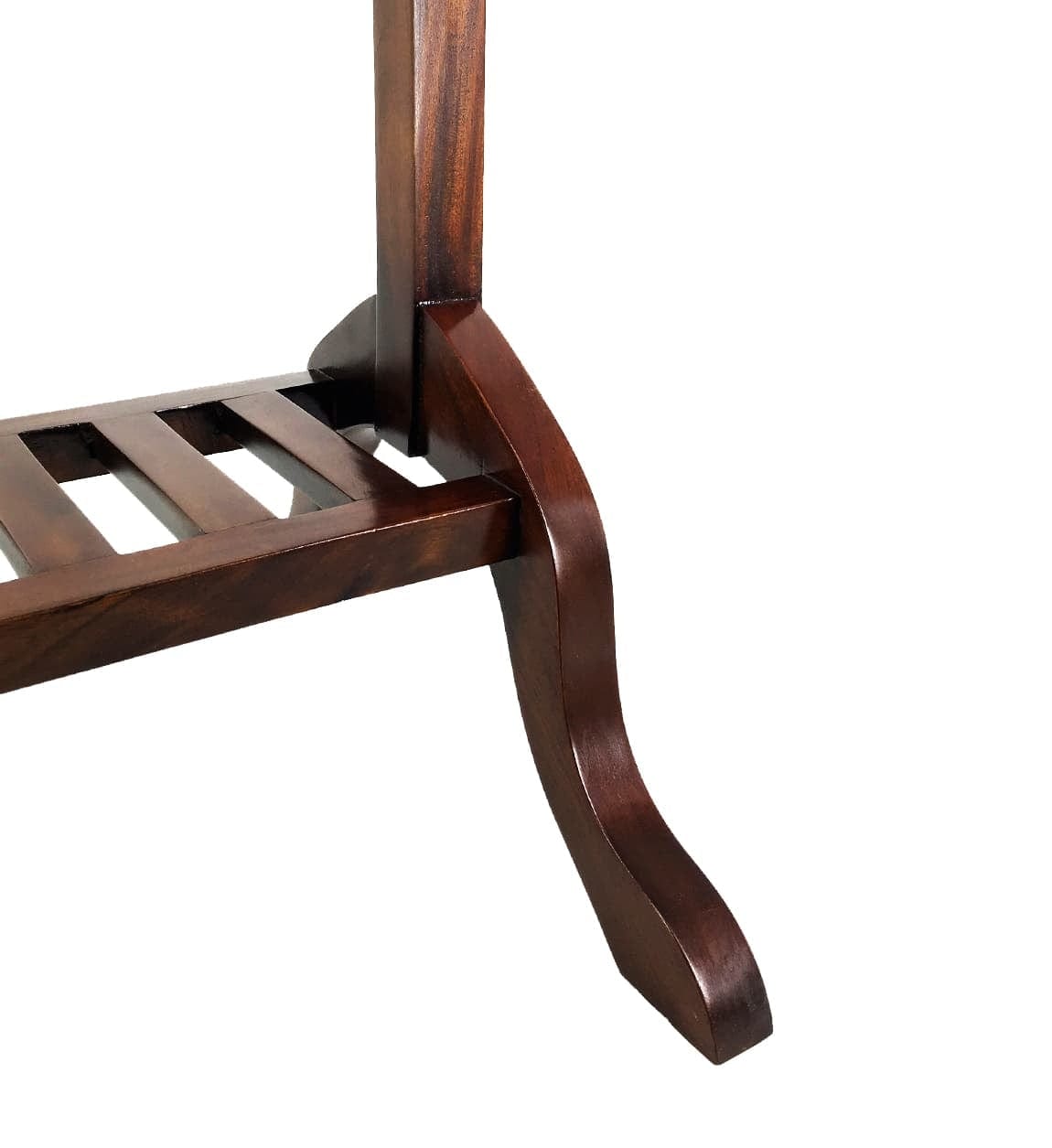 Suport din lemn pentru haine si incaltaminte, cu 3 sertare, Vintage Nuc, l50xA50xH120 cm (9)