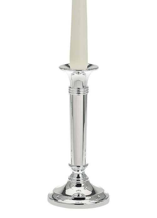 Suport lumanare, din metal argintat, Stick Plain Medium Argintiu, H19 cm