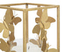 Suport lumanare din metal si sticla Butterfly Glam Auriu, l14xA14xH29 cm (4)