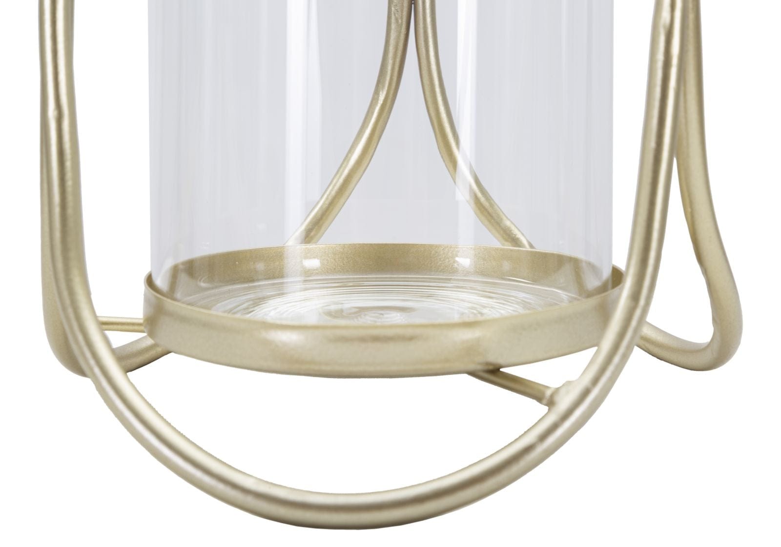 Suport lumanare din metal si sticla, Glox B Auriu, Ø16xH21,5 cm (4)