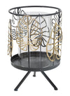 Suport lumanare din metal si sticla, Iron Wild Leaf Negru / Auriu, Ø15xH23,3 cm (1)