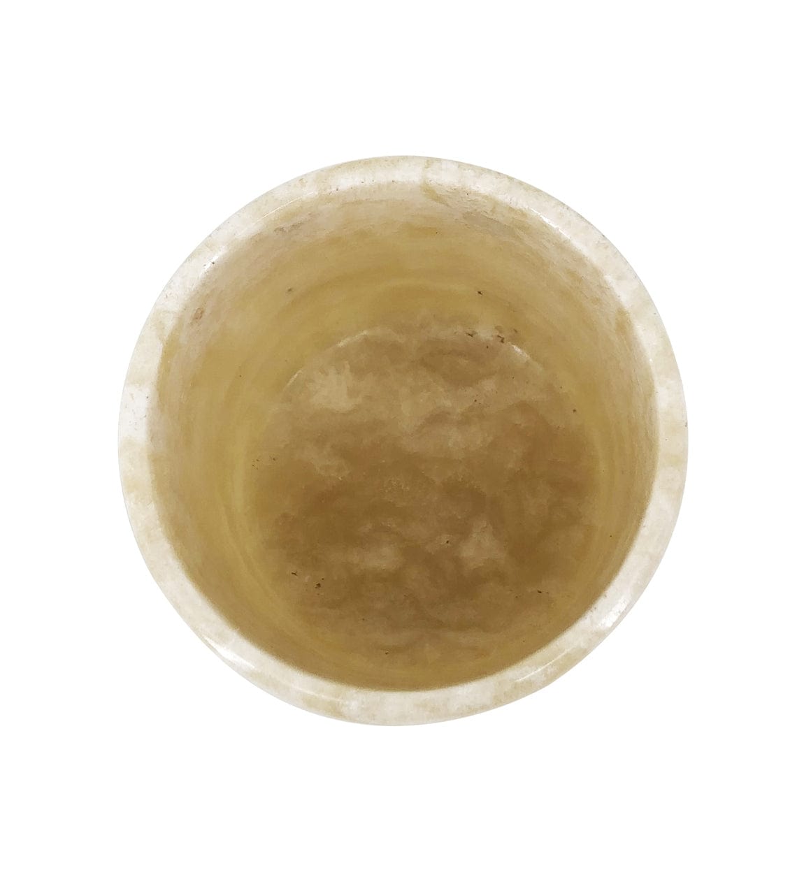 Suport lumanare din onix Brianna Large Crem, Ø12xH15 cm (2)