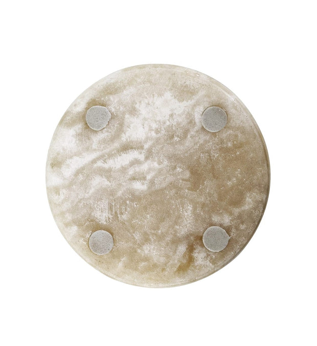 Suport lumanare din onix Brianna Large Crem, Ø12xH15 cm (3)