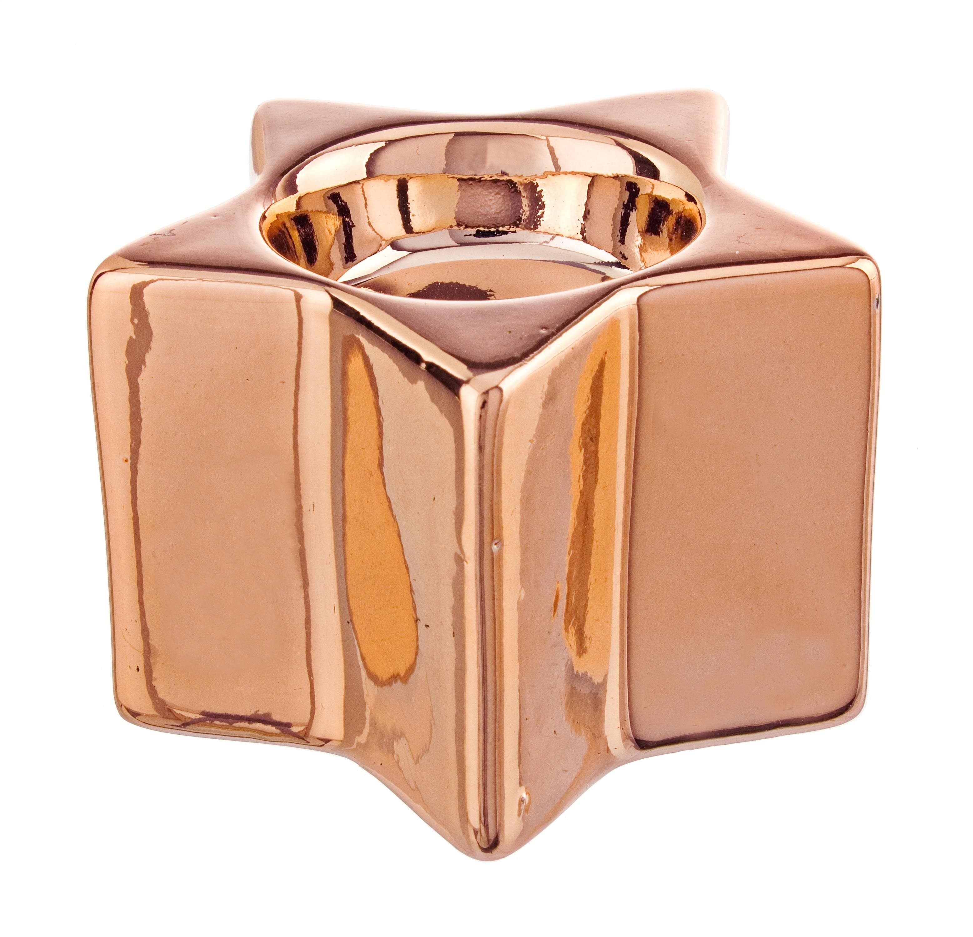 Suport lumanare din portelan Destiny Star Alama, Ø8,5xH5,8 cm