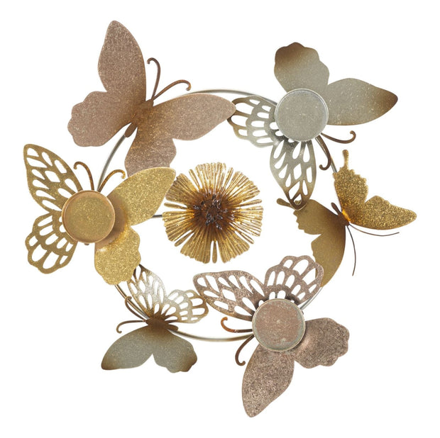 Mauro Ferretti Suport metalic pentru lumanari Shine -C- Multicolor, L39xl35,5xH7 cm