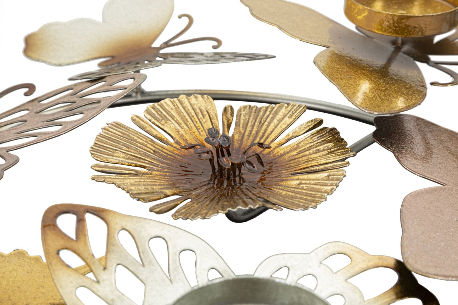 Suport metalic pentru lumanari Shine -C- Multicolor, L39xl35,5xH7 cm (3)