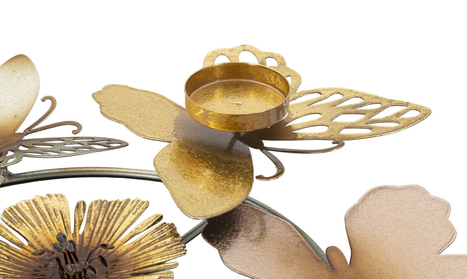 Suport metalic pentru lumanari Shine -C- Multicolor, L39xl35,5xH7 cm (5)