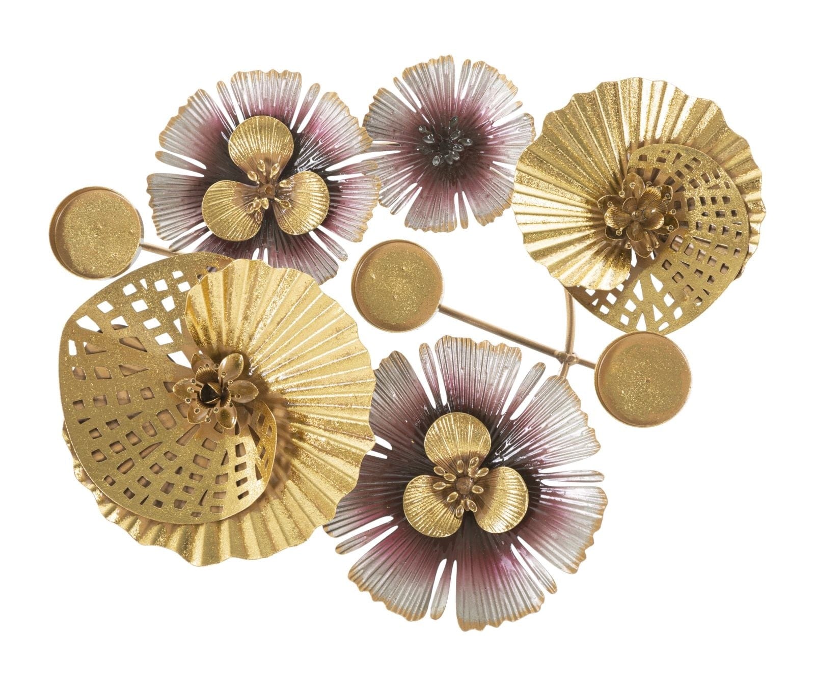 Suport metalic pentru lumanari Shine -D- Multicolor, L37xl31xH8,5 cm (2)