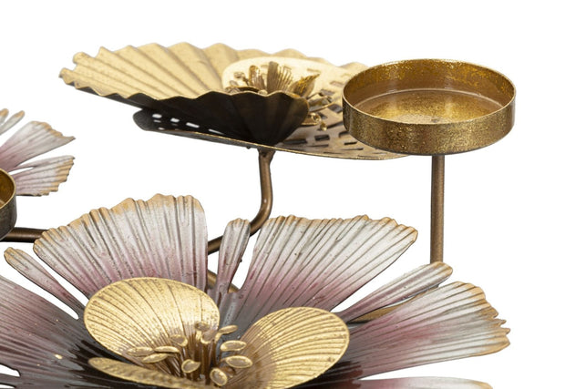 Suport metalic pentru lumanari Shine -D- Multicolor, L37xl31xH8,5 cm (4)