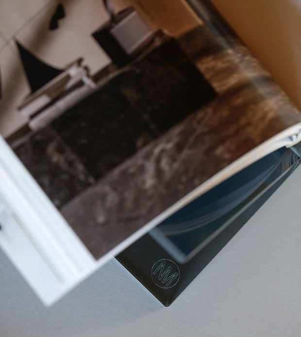 Suport pentru carti, din plastic, NM Bookstand X Fumuriu, l29,5xA17xH15 cm (1)