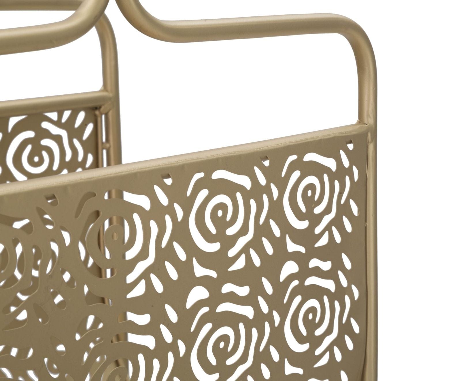 Suport pentru reviste din metal Glam Rose Auriu Antichizat, l37xA22xH44,5 cm (4)