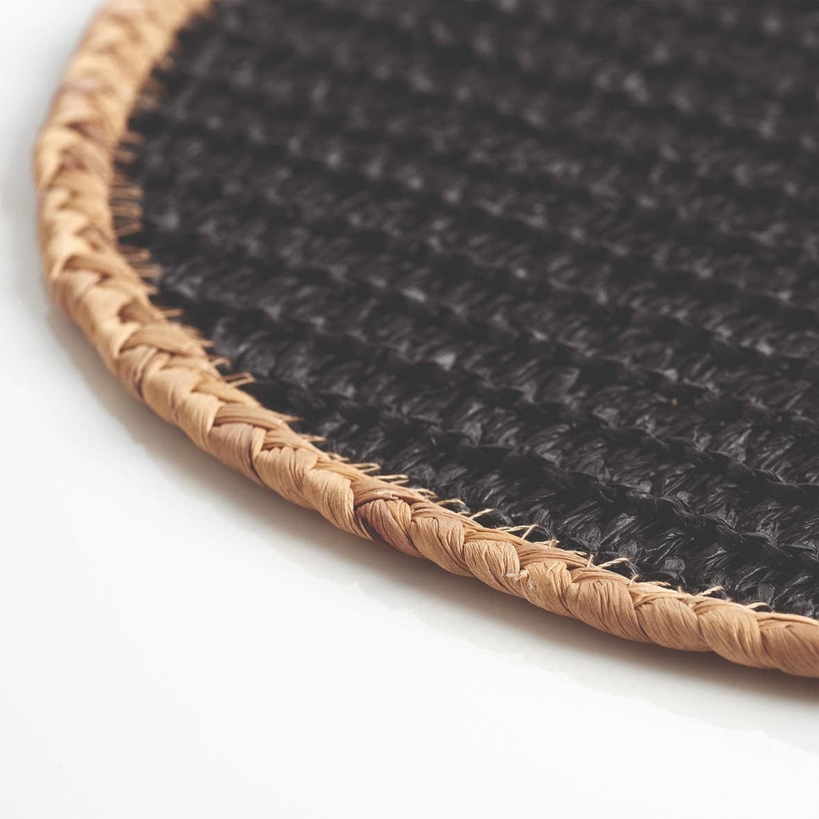 Suport vesela, Placemat Negru, Ø38 cm (1)