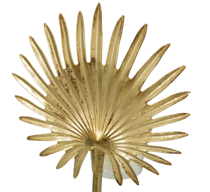 Suport metalic pentru lumanari Flower Auriu, l35,6xA12,5xH55 cm (5)