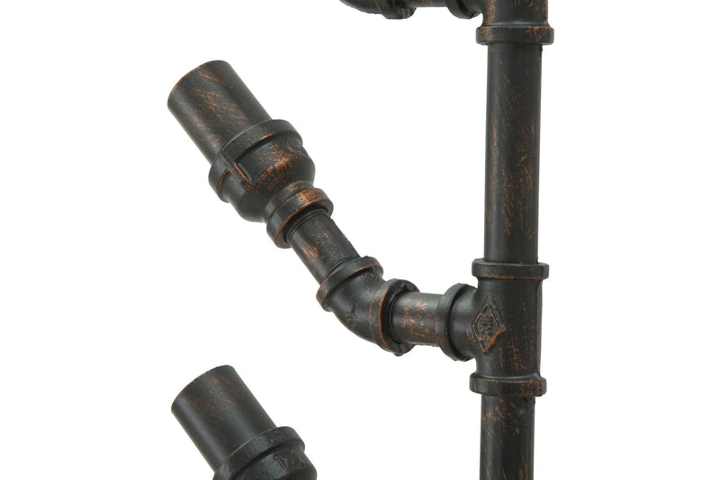 Suport metalic suspendat pentru sticle Manhattan 8 Negru / Cupru, l40xA15xH85 cm (8)