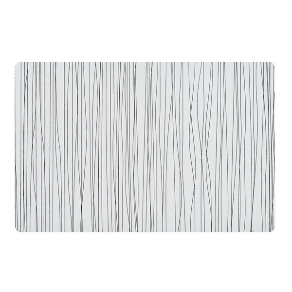 Suport vesela din plastic, Metallic Rectangle Alb / Gri, L43,5xl28,5 cm
