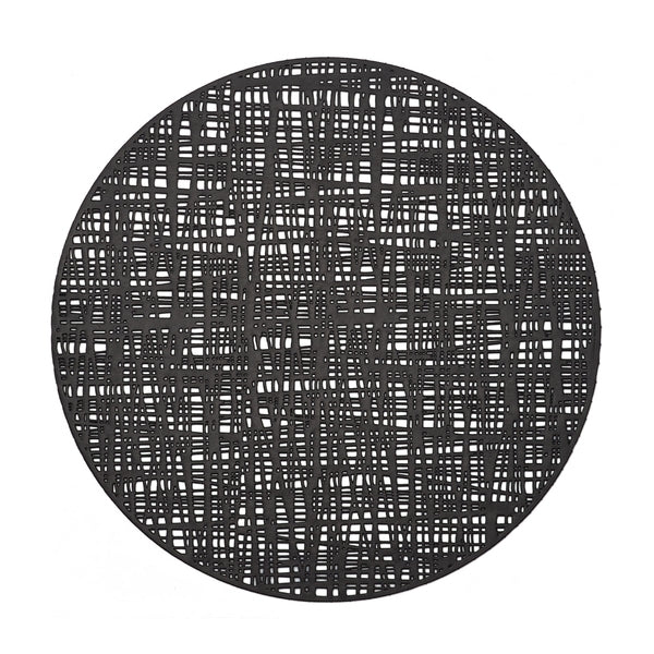 Suport vesela din PVC, Scribble Negru, Ø38 cm