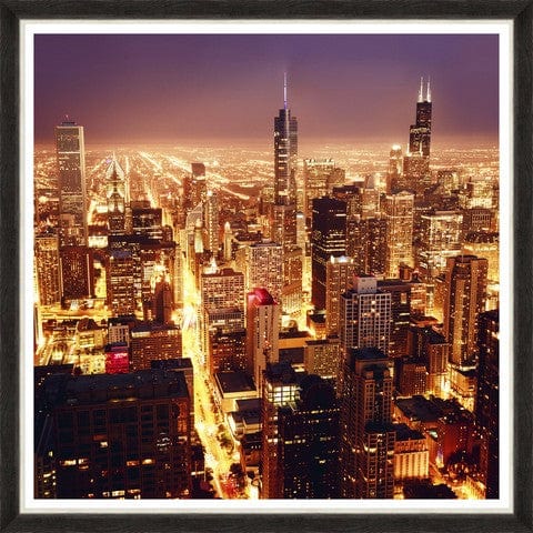 Tablou 2 piese Framed Art American Skyscrapers