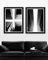 Tablou 2 piese Framed Art Glass Giants I&II (1)