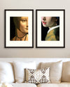 Tablou 2 piese Framed Art Renascentist Portrait Details (3)