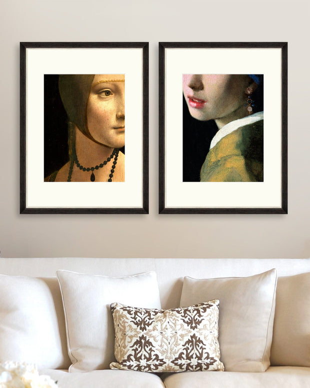 Tablou 2 piese Framed Art Renascentist Portrait Details (3)