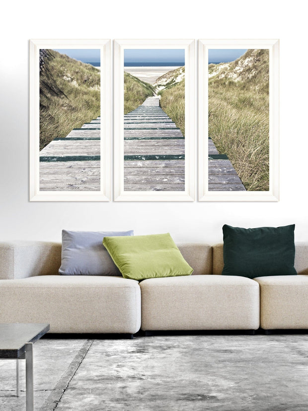Tablou 3 piese Framed Art Beach Alley (4)