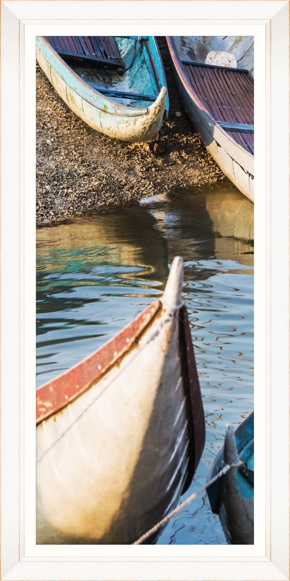 Tablou 3 piese Framed Art Fishing Boats (3)