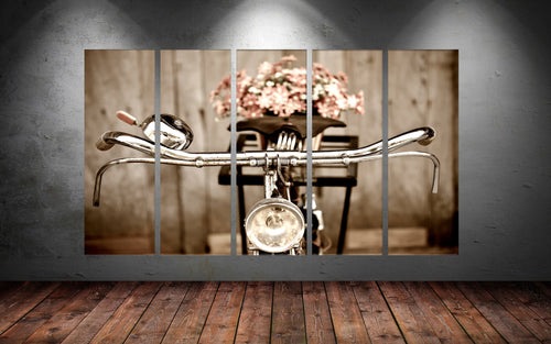 Tablou 5 piese Canvas Abstract 197 Multicolor, 150 x 90 cm