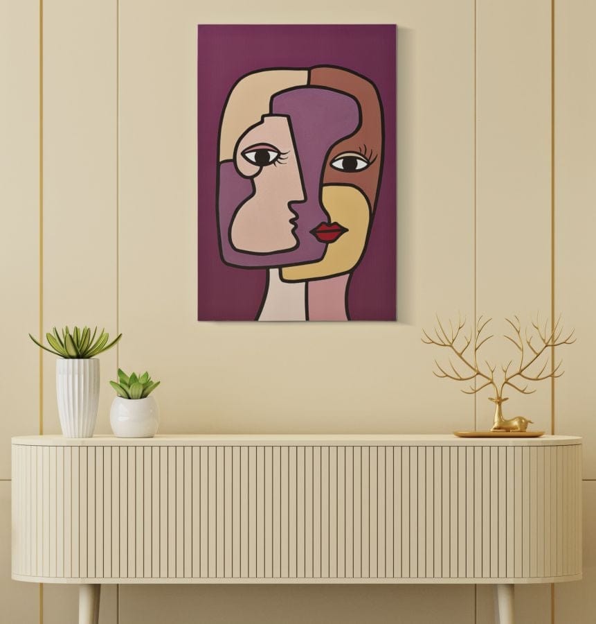 Tablou Canvas Faces New -A- Multicolor, 60 x 90 cm (1)