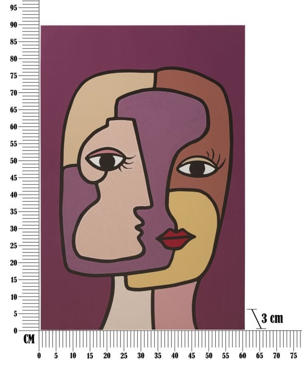 Tablou Canvas Faces New -A- Multicolor, 60 x 90 cm (5)