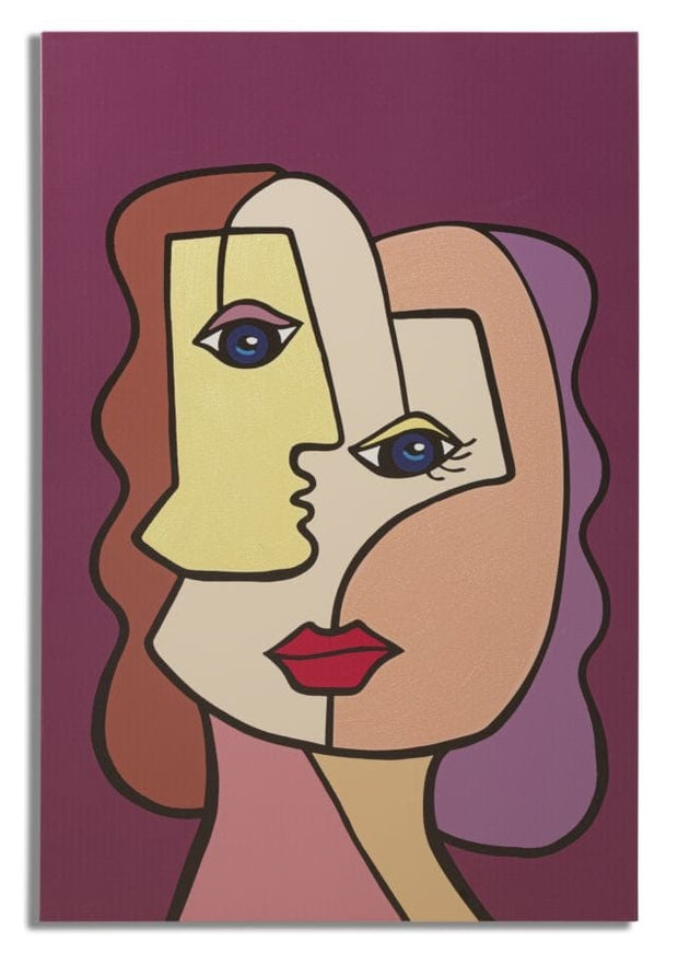 Mauro Ferretti Tablou Canvas Faces New -B- Multicolor, 60 x 90 cm