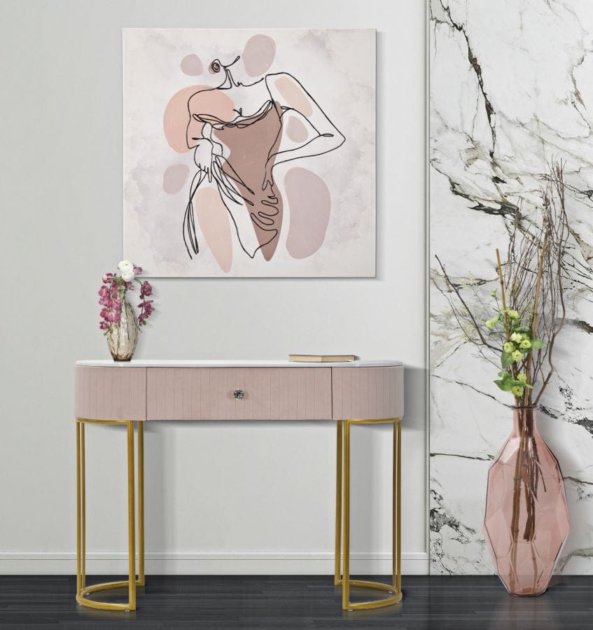 Tablou Canvas Lady Multicolor, 80 x 80 cm (1)