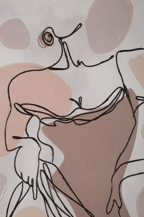 Tablou Canvas Lady Multicolor, 80 x 80 cm (2)