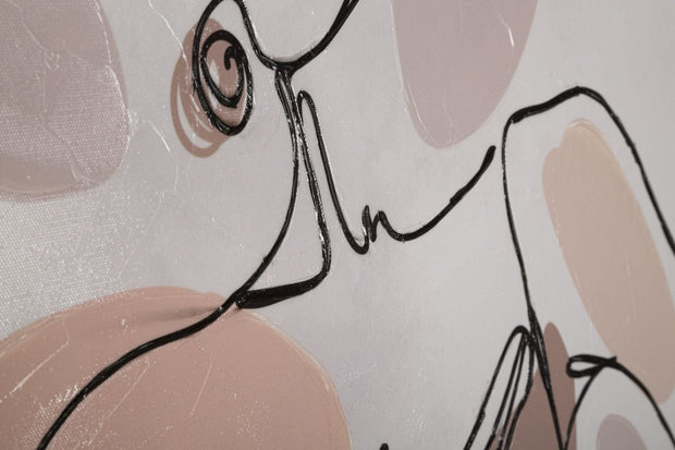 Tablou Canvas Lady Multicolor, 80 x 80 cm (3)