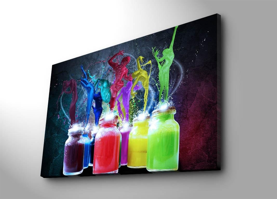 Asir Tablou Canvas Lucinda Rainbow 70100C-031 Multicolor, 100 x 70 cm