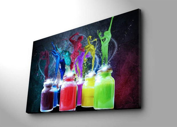 Asir Tablou Canvas Lucinda Rainbow 70100C-031 Multicolor, 100 x 70 cm