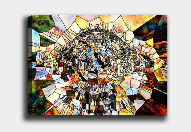 Tablou Canvas Stained Glass Multicolor & OYOTR-771690895 & OYOTR-771690895 & OYOTR-771690895