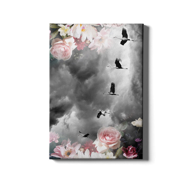 Tablou Canvas Storks Multicolor & OYOTR-SL_tablou_181M & OYOTR-SL_tablou_181M