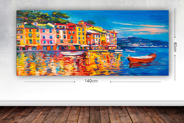 Tablou Canvas World 59 Multicolor, 60 x 140 cm
