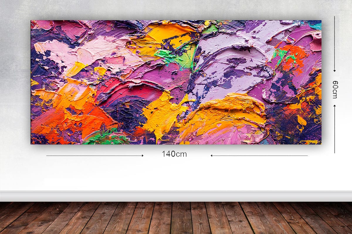 Oyo Tablou Canvas World 74 Multicolor, 60 x 140 cm