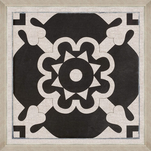 Tablou Framed Art Black Tile I