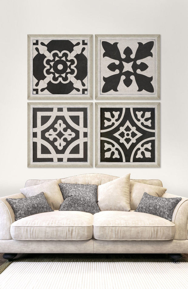 Tablou Framed Art Black Tile IV (1)
