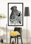 Global Art Tablou Framed Art Zebra Portrait