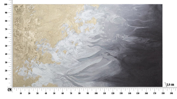 Tablou pictat manual, Action Multicolor, 180 x 100 cm (5)