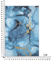 Tablou pictat manual, Blu Rey Albastru, 80 x 120 cm (5)
